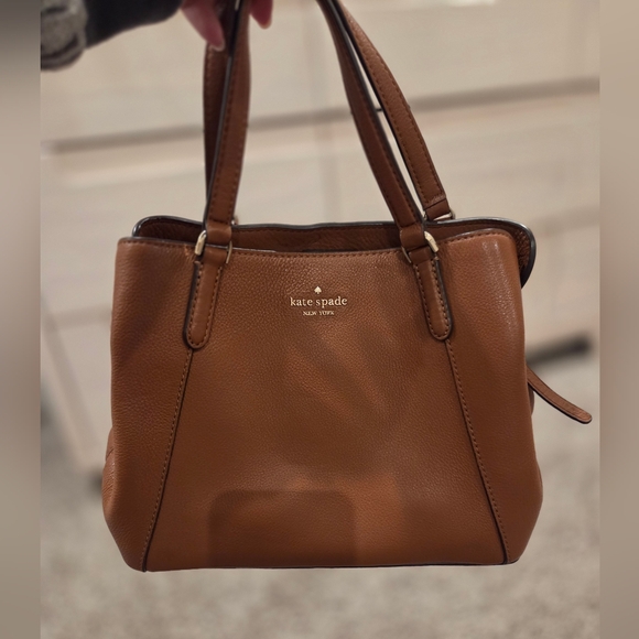 kate spade Handbags - Kate Spade Tan Leather Satchel